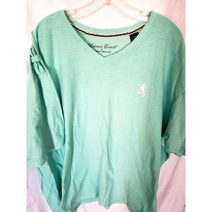 LIONS CREST MENS SHIRT 5X TURQUOISE SHORT SLEEVE
